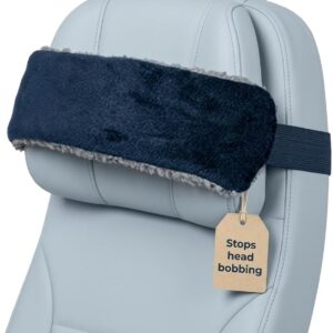 SeatSleeper Travel Pillow Alternative Stops Bobbing | Airplane Head Straps and Car Support Band | Great on Travel Upright | Super Comfy Neck Support | Small & Compact
