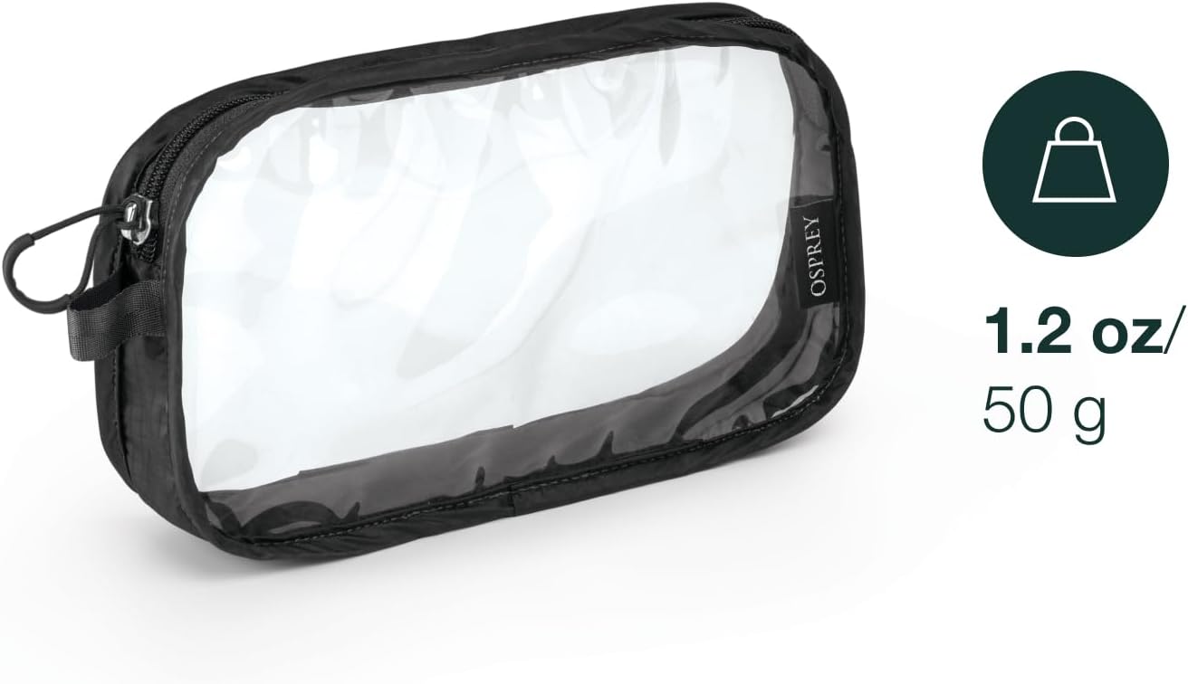 Osprey Ultralight Clear Liquids Pouch for Travel, Black – Image 2