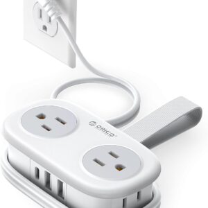 Cruise Approved Travel Power Strip, ORICO 4 Outlets 3 USB Ports (1 USB C) with 4FT Wrapped Short Extension Cord, Compact Power Strip for Hotel Travel Essentials-AP3