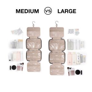 Alternative view of BAGSMART Large Toiletry Bag Travel Bag with Hanging Hook, Water-resistant Makeup Cosmetic Bag Travel Organizer for Accessories, Shampoo, Full Sized Container, Toiletries
