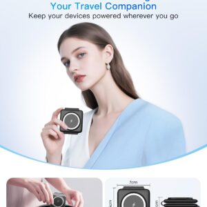 Alternative view of Magnetic Wireless Charger for iPhone: Fodable 3 in 1 Charging Station for Multiple Apple Devices - Travel Charging Pad Dock for Apple Watch iPhone 17 16 15 14 13 12 Pro Max Plus & Airpod