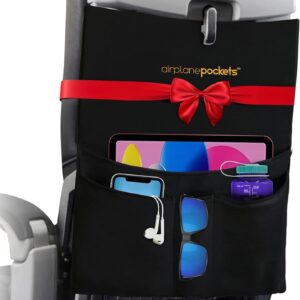 Airplane Pockets - Airplane Accessories - Plane Travel Essentials - Travel Organizer - Seat Storage Organizer - Air Travel Essentials - Seatback Organizer - International Travel Accessories Must Haves