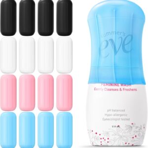 16 Pack Silicone Bottle Cover,Travel Essential for Women Men,Cruise Ship Essentials 2026,Beach Vacation Essentials,Travel Size Toiletries,Airplane Travels Accessories Elastic Sleeves for Leak Proofing