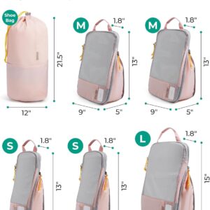 Alternative view of BAGSMART 6 Set /4 Set/2 Set Compression Packing Cubes for Travel, Lightweight Luggage Organizer Bags, Durable Space Saver Bags Travel Essentials