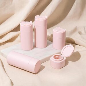 Alternative view of 5pcs Travel Cream Dispenser Bottles Set Travel Bottles Toiletry Containers Set, TSA Approved, Travel Essentials