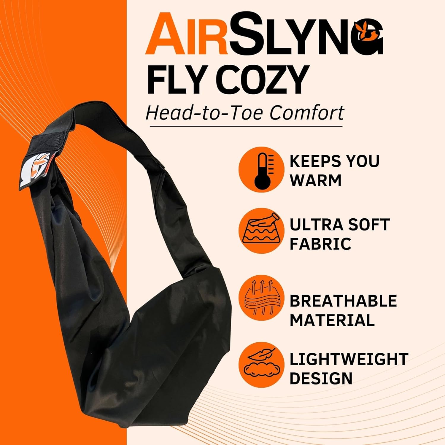 The Slyng-Premium Travel Blanket System – Airplane Sleep Support, Blanket Body Sling for Deep Sleep | Ultra-Soft, Breathable, Compact Carry-On Travel Essential for Long Flights and Car Road Trips – Image 7