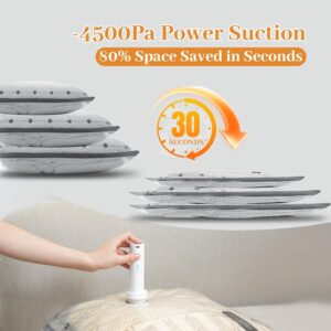 Alternative view of Travel Vacuum Seal Bags for Clothing with Portable Electric Pump, 15 Pack Space Saver Vacuum Storage Bag, Compression Packing Bag for Clothes Luggage & Suitcase, Cruise Vacation & Home Essentials