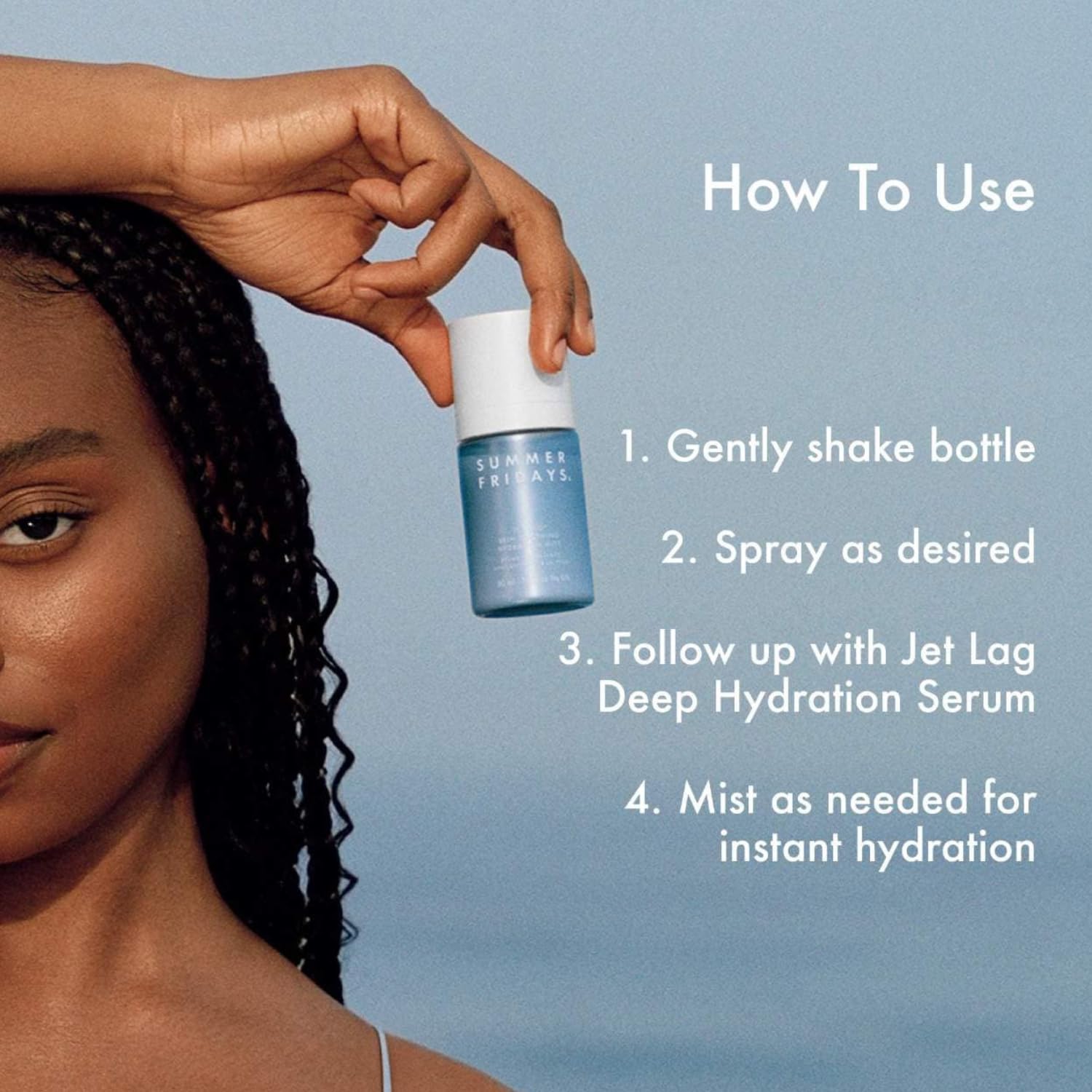 Summer Fridays Jet Lag™ Essentials - Mini Hydrating Skin Care Set With Jet Lag™ Mask, Eye Patches, Deep Hydration Face Serum & Hydration Mist - Travel Size Skincare Kit & Gift Set (4 Count) – Image 7