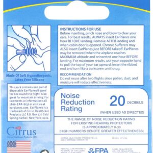 Alternative view of Original Adult EarPlanes by Cirrus Healthcare Earplugs Airplane Travel Ear Protection (1 Pair)