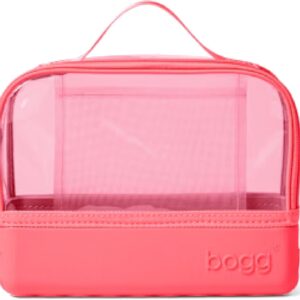 BOGG BAG Boggs n Ends Travel Organizer Pouch – 9” x 3” x 7” – Durable, Washable, Tip-proof – Compact Cosmetics Case (Capri Coral)