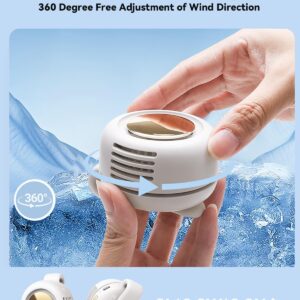 Alternative view of Portable Silent Mini Bladeless Fan Clip On, Small Fan Clip on for Shirt & Waist, Adjustable 3-Speed Suspended Whirlwind Fans, For Outdoor & Travel & Office, Travel Accessories, Gift