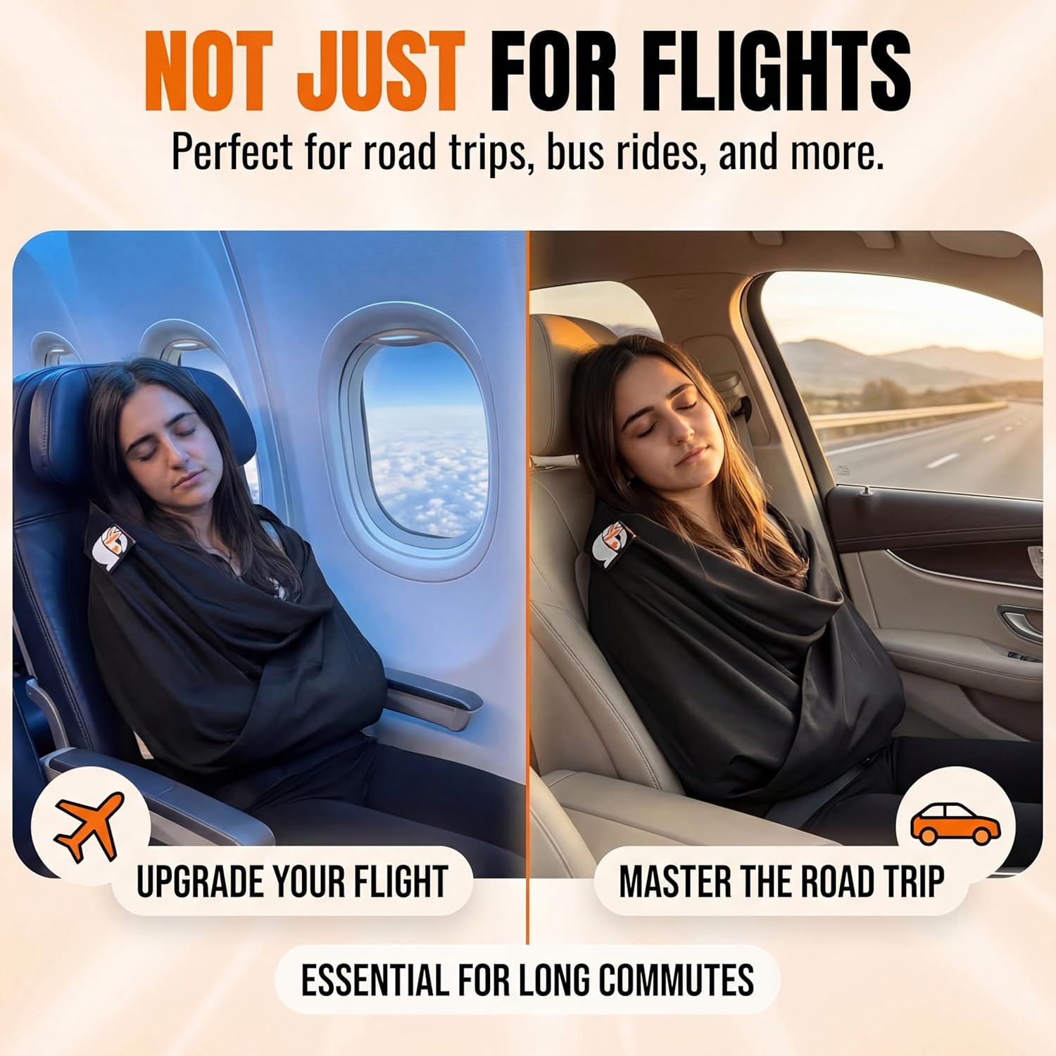 The Slyng-Premium Travel Blanket System – Airplane Sleep Support, Blanket Body Sling for Deep Sleep | Ultra-Soft, Breathable, Compact Carry-On Travel Essential for Long Flights and Car Road Trips – Image 6