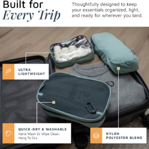 Alternative view of Toiletry Bag Kit Set: Hanging Travel Toiletry Bag + 311 TSA Cosmetic Liquid Bag + Ultralight Accessory Organizer Pouch