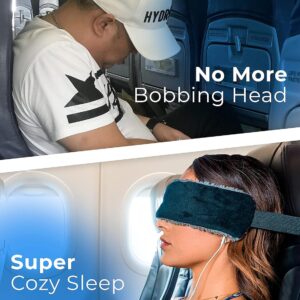 Alternative view of SeatSleeper Travel Pillow Alternative Stops Bobbing | Airplane Head Straps and Car Support Band | Great on Travel Upright | Super Comfy Neck Support | Small & Compact