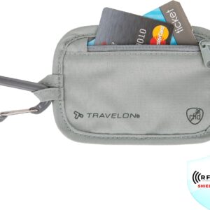 Alternative view of Travelon Travelon Rfid Blocking Clip Stash Pouch Travel Tote, Gray